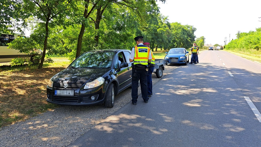 Közbiztonsági razzia Szabolcsban