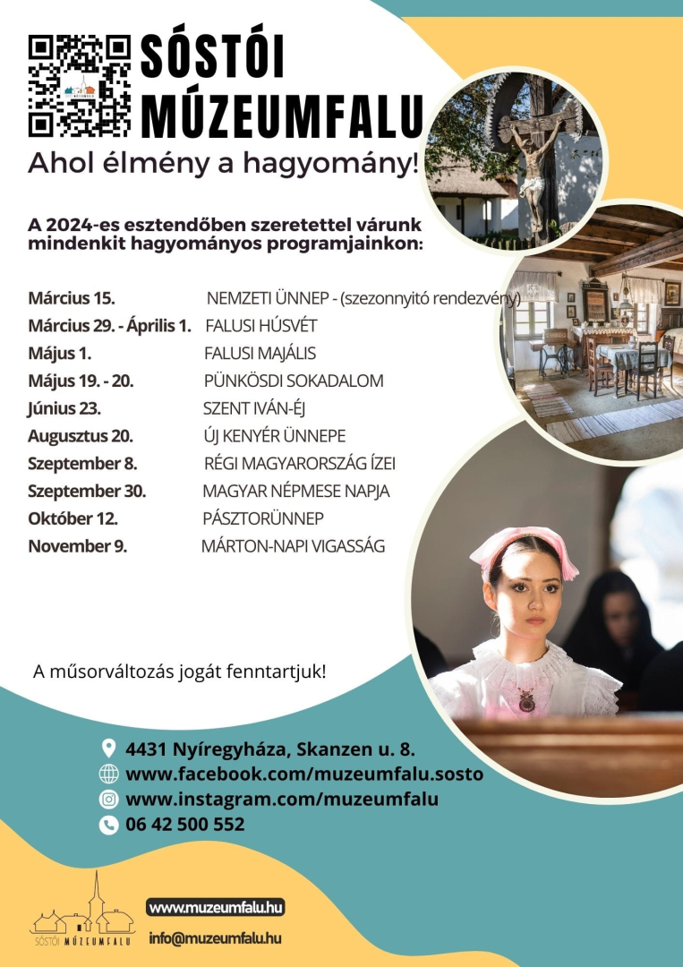A Sóstói Múzeumfalu idei programja