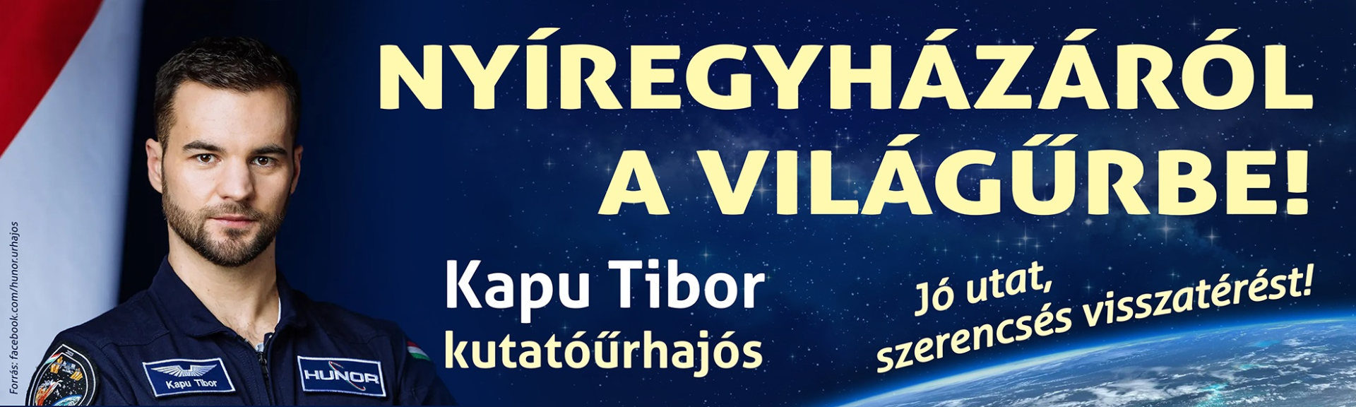 Kapu Tibor az űrbe tat - Eseményt szervez az önkormányzat