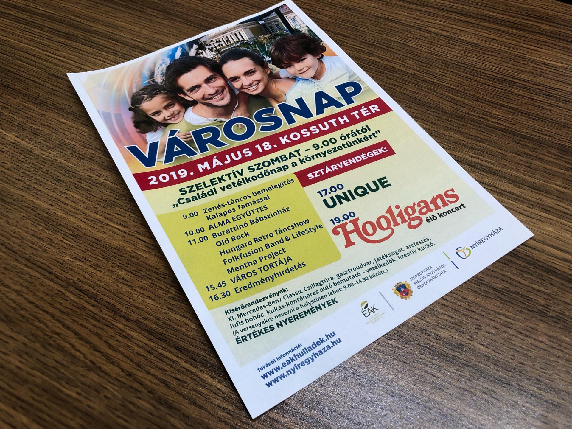 Városnap - Szelektív Szombattal, sztárvendégekkel a Kossuth téren