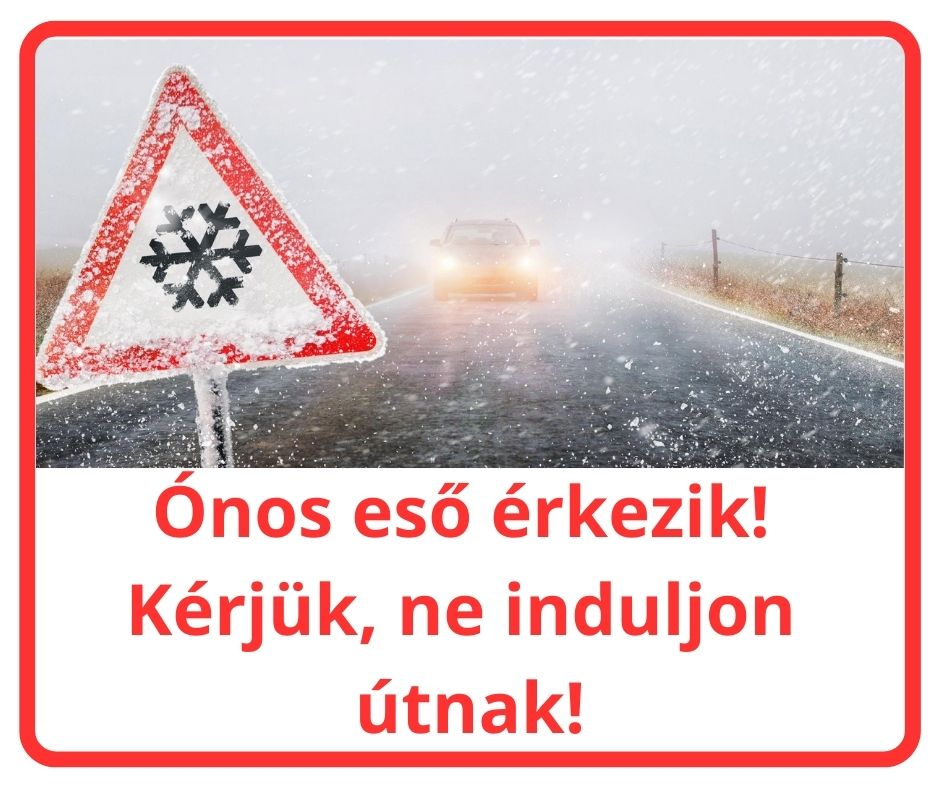 Ónos eső érkezik, figyelmeztet a NYÍRVV