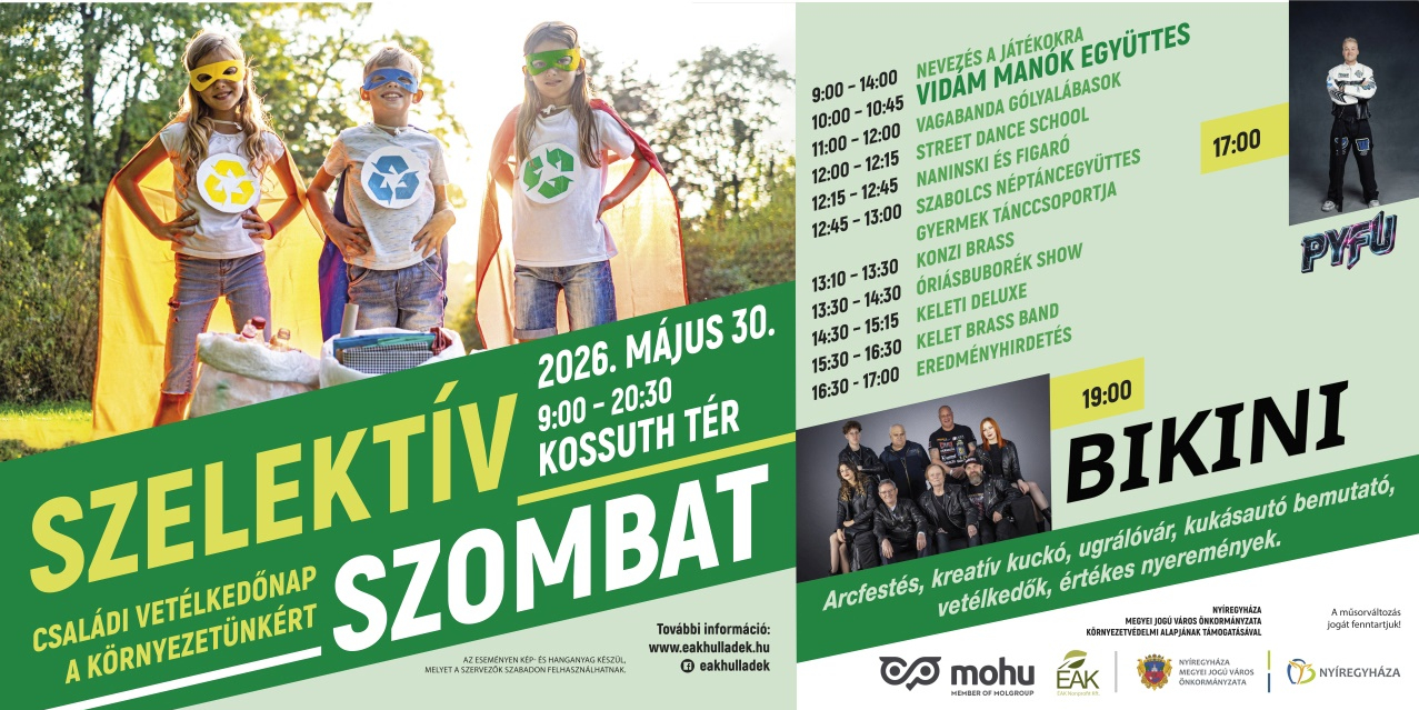 Május végén ismét Szelektív Szombat