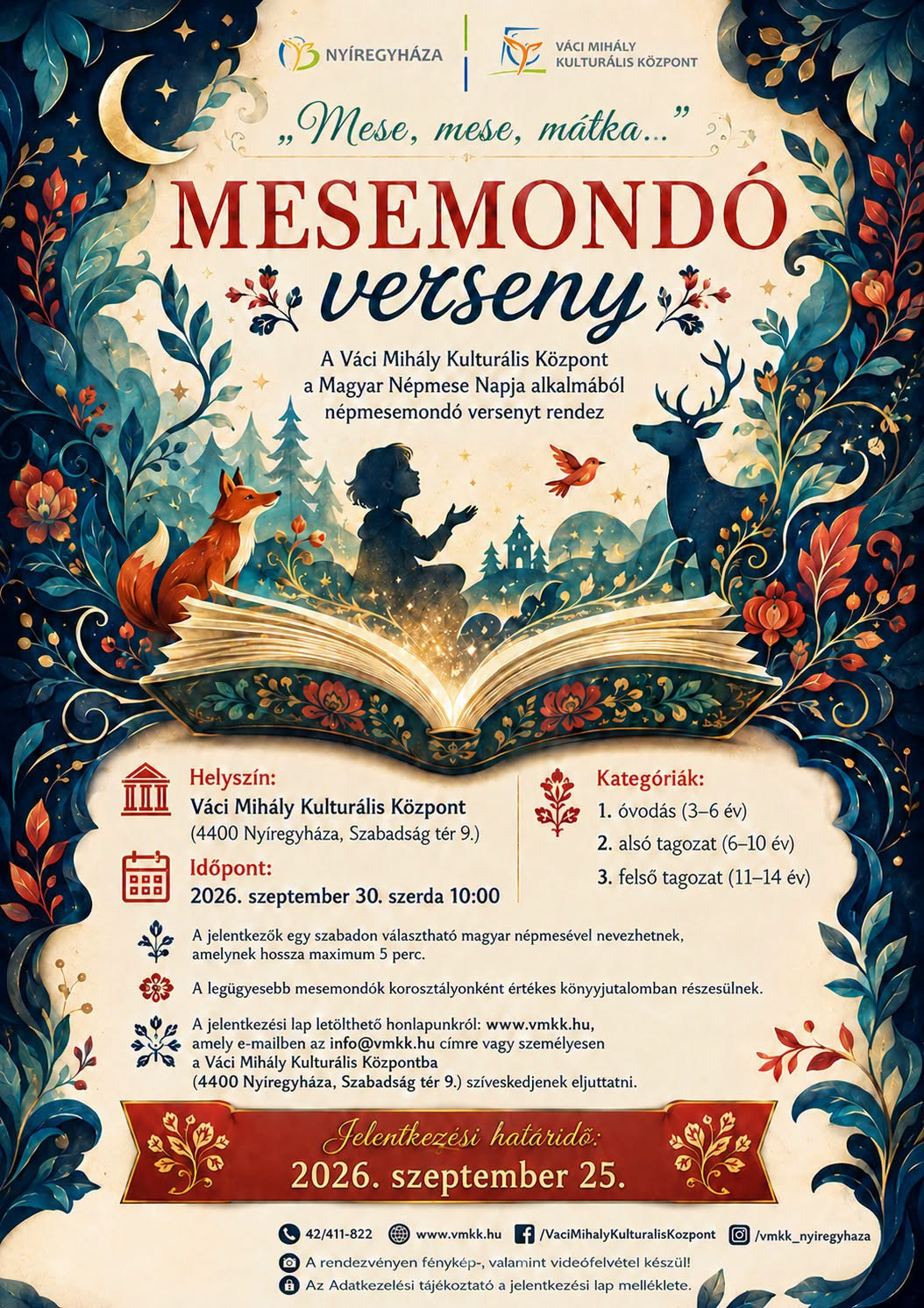 Mesemondó versenyt hirdet a VMKK