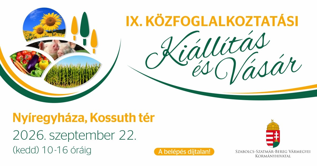 IX. Közfoglalkoztatási Kiállítás és Vásár