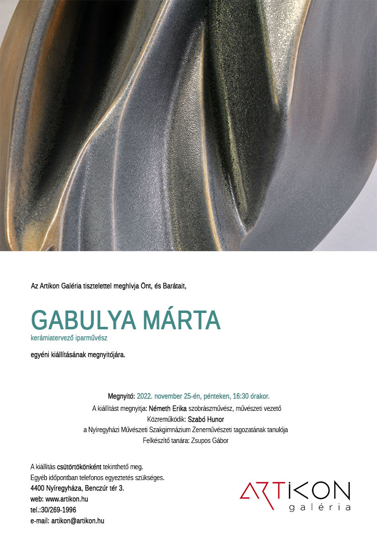 Gabulya Márta iparművész egyéni kiállítása