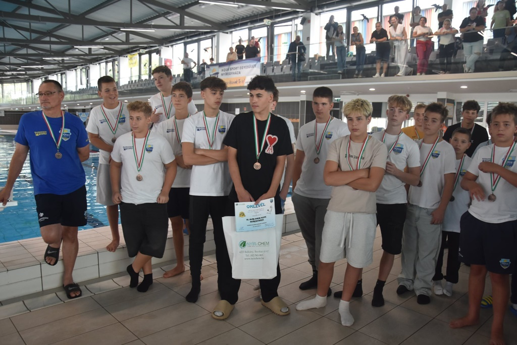 Harmadik lett az AQUA SE gyermek csapata  a III. Nyír-Chem kupán
