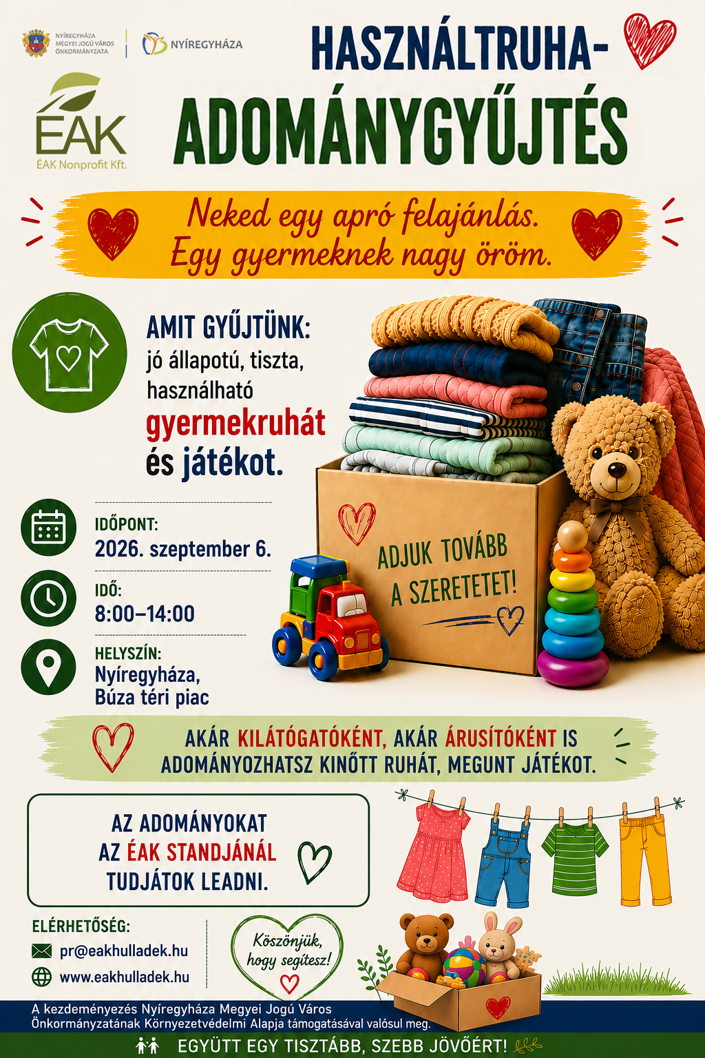 Használtruha-gyűjtést szerveznek
