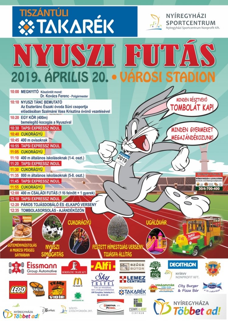 Nyuszi Futás a Városi Stadionban