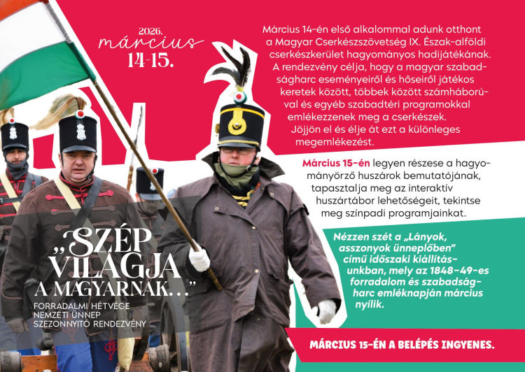 Forradalmi hétvége a skanzenben