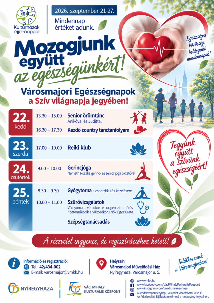 Egészségnapok a Városmajorban