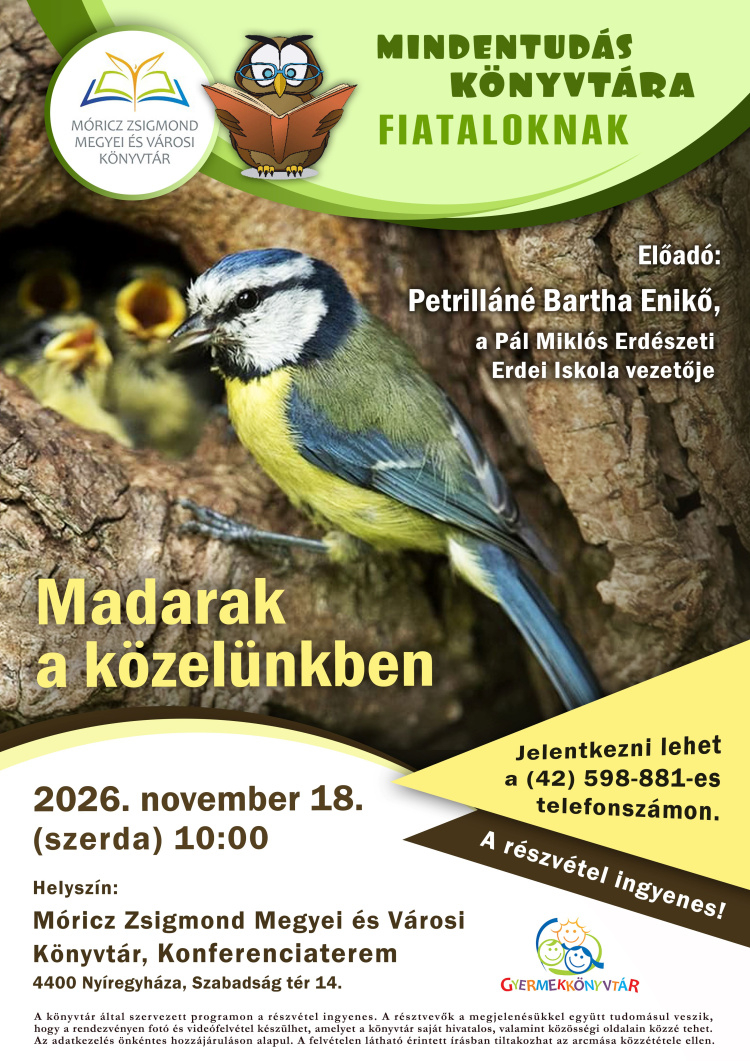 Madarak a közelünkben