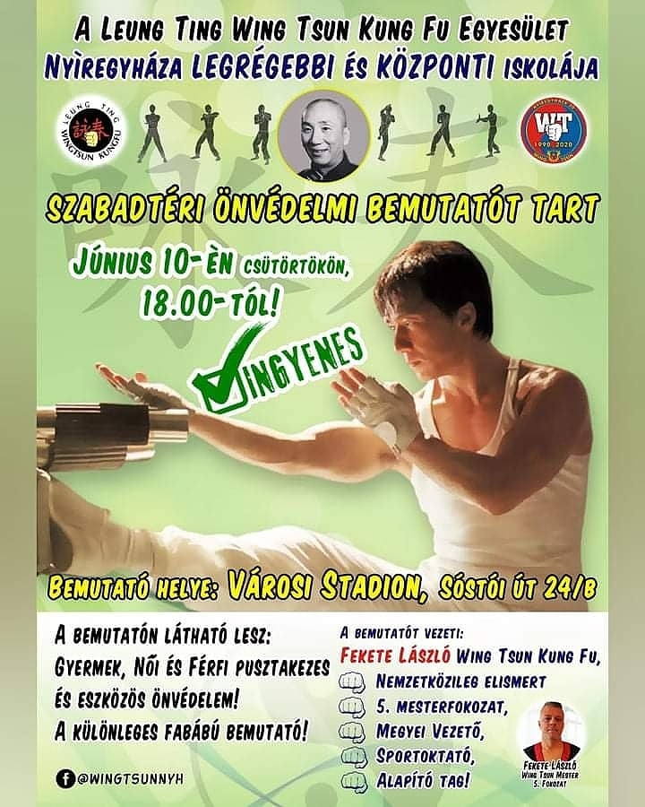 Ingyenes Wing Tsun kung fu bemutató a Városi Stadionban