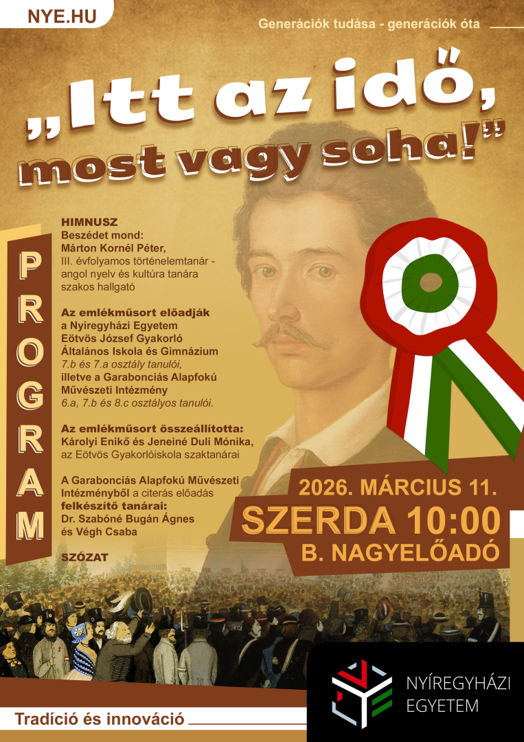 Megemlékezés a Nyíregyházi Egyetemen