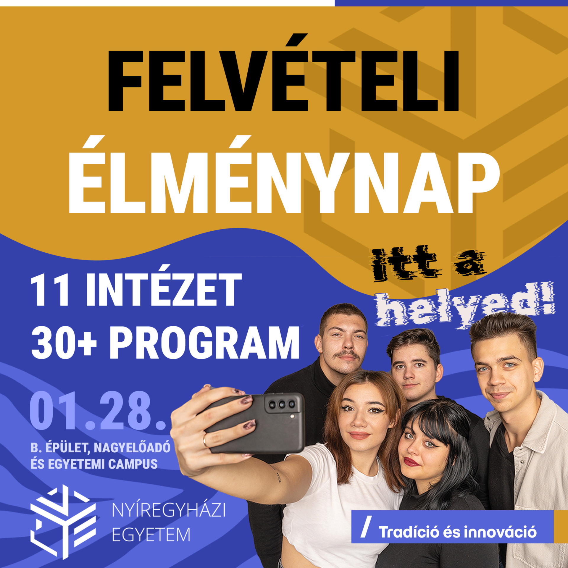 Felvételi Élménynap a Nyíregyházi Egyetemen