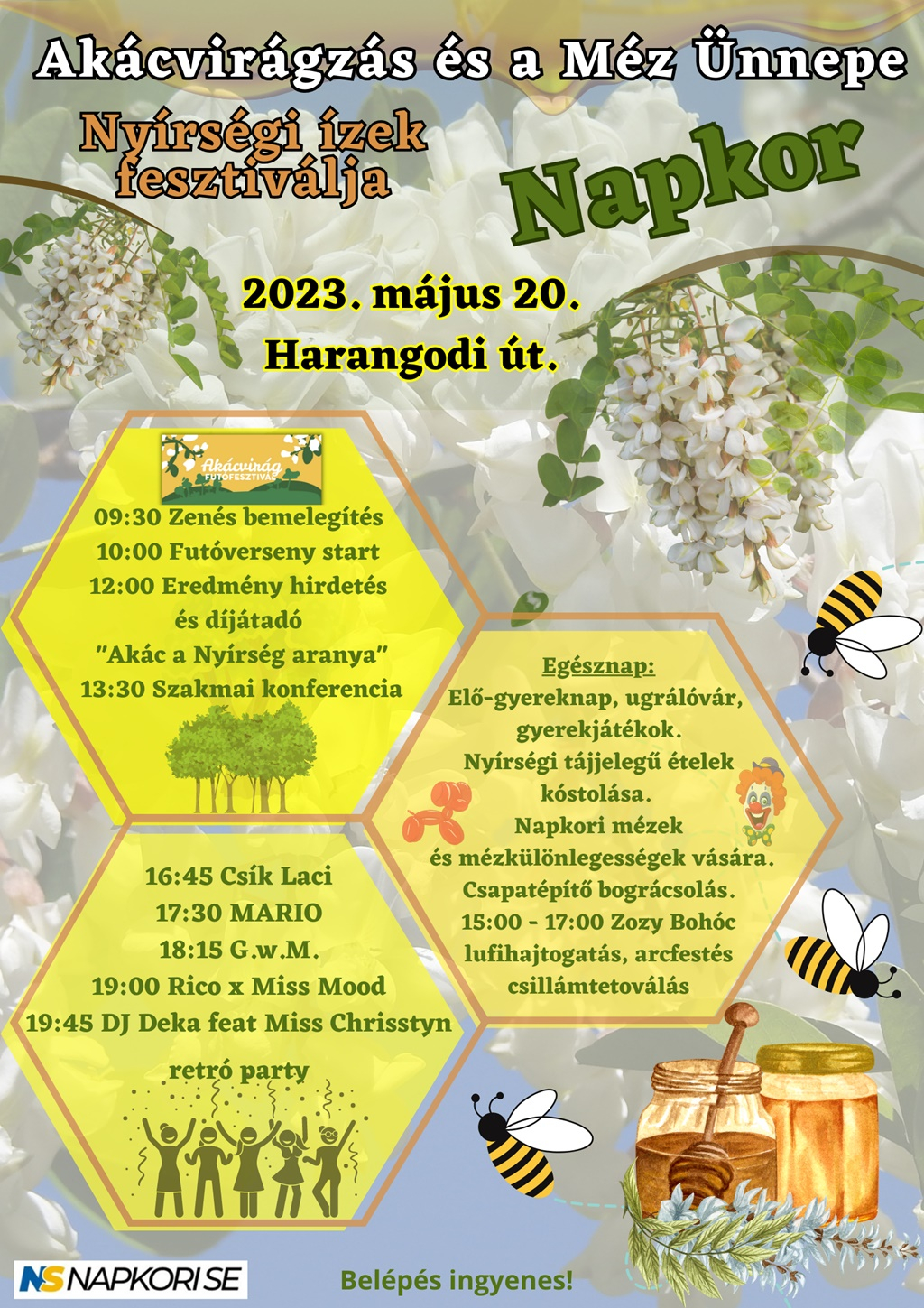 Akácvirágzás és Méz ünnepe