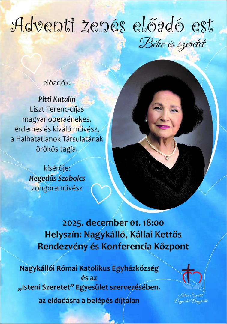 Pitti Katalin operaénekes előadói estje