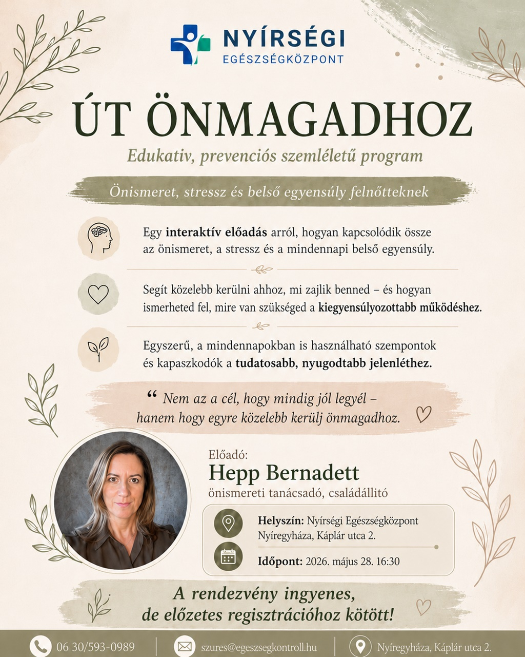 Út önmagadhoz - előadás