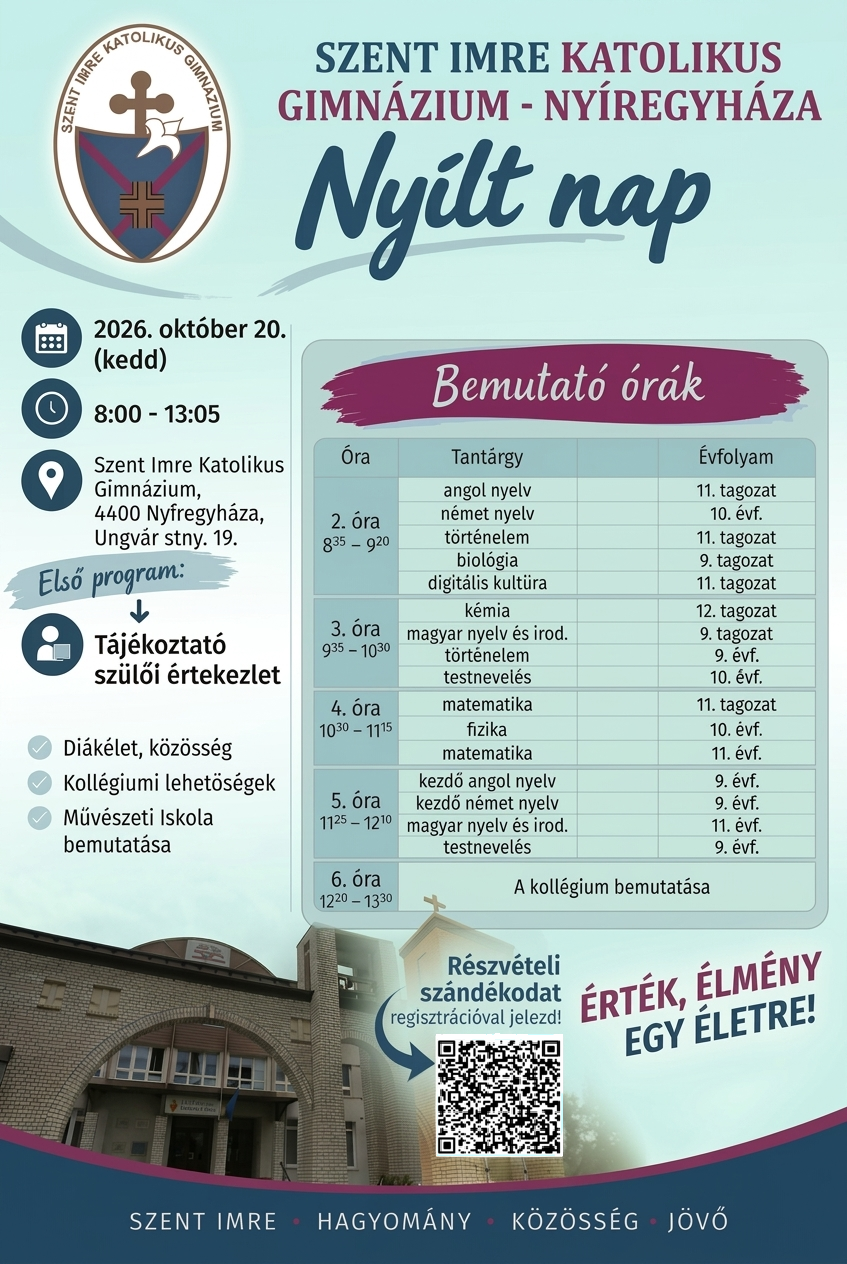 Nyílt napok a Szent Imrében